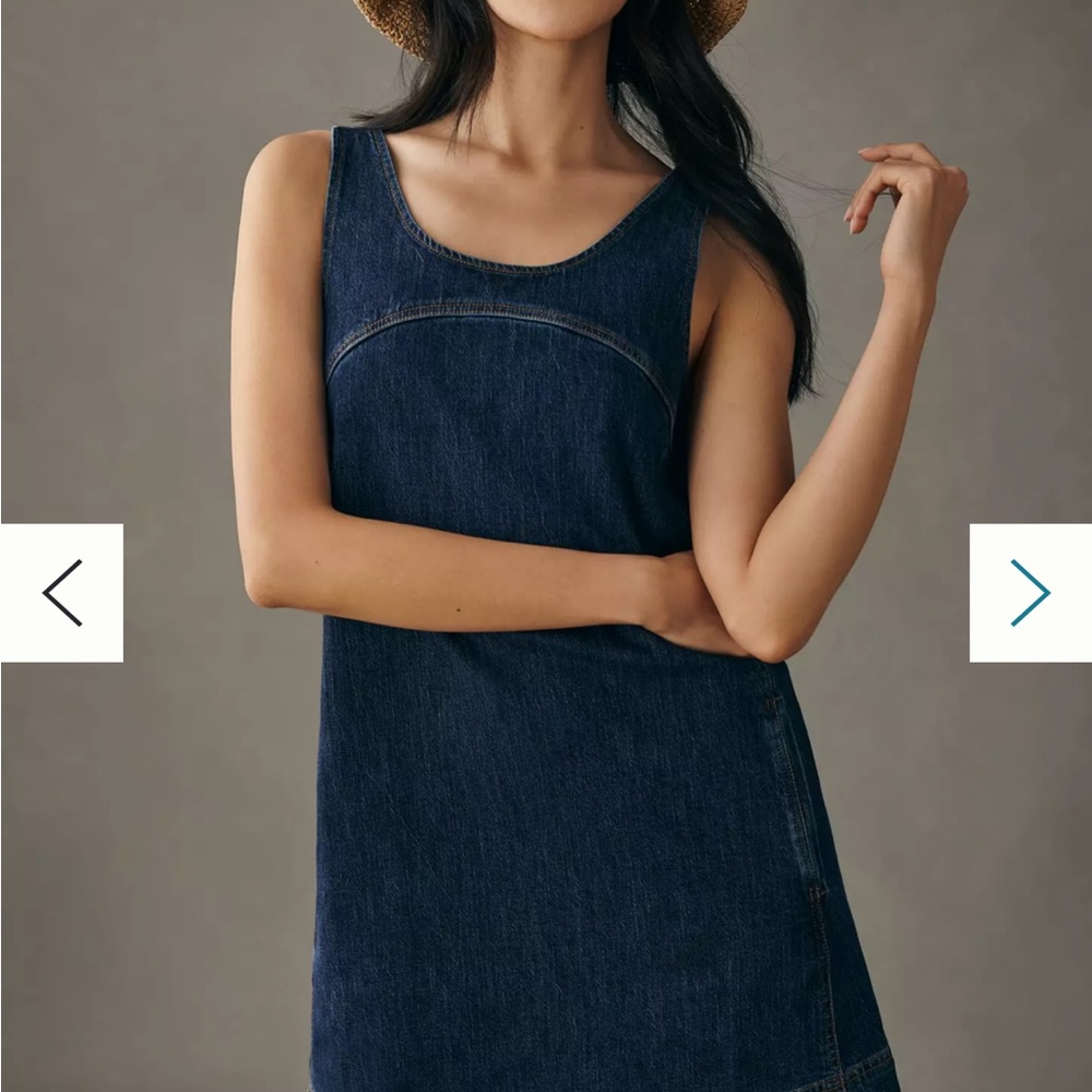 Anthropologie Pilcro Blue Denim Sleeveless Dress size 4